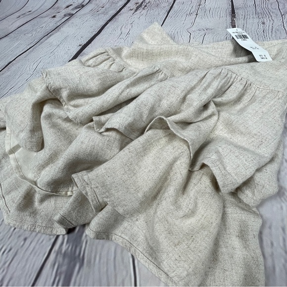 ABERCROMBIE & FITCH linen blend tiered mini skirt NWT, size XS - Picture 8 of 15